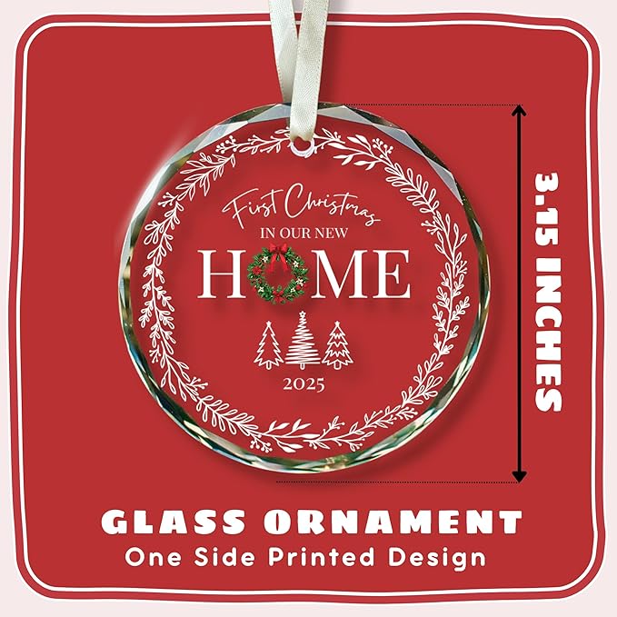 New Home Christmas Ornament 2025 - House Warming Gifts New Home -