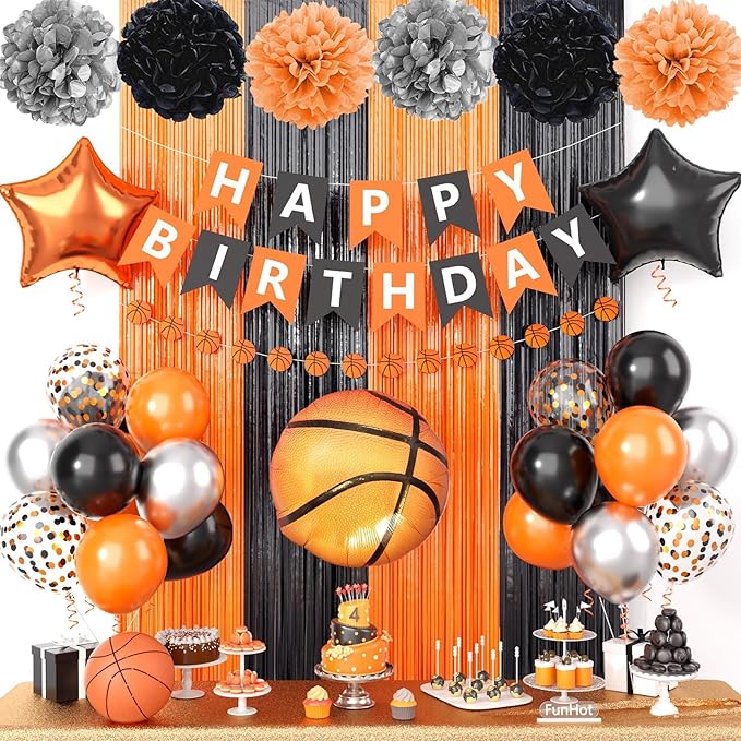 Basketball Party Supplies Basketball Theme Birthday Decorations