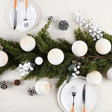 Velvet Ornaments for Christmas Tree Decorations - Beige Xmas Ball