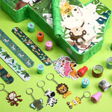 93 Pcs Jungle Safari Party Favors Include Wild One Piñata Stick