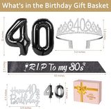 RIP to My 30s Birthday Decorations with 40th Birthday Crown RIP to