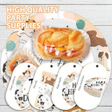 96Pcs Dog Theme 2nd Birthday Party Supplies puppy paw print Plates