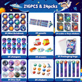 216Pcs Outer Space Themed Party Favors Space Alien Sticker