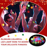 Leyndo 24 Pack LED Light up Rings Party Favors, Glow in the Dark Party