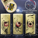 Halloween Flameless Flickering Candles with Timer Battery Operated