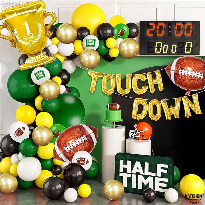Football Party Supplies Pack of 118 Football Party Decorations with