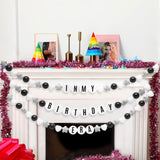 DIY Giant Friendship Bracelet Birthday Garland Kit with Letters Ball