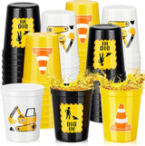 24 Pcs Construction Party Favors 16oz Construction Cups Thick