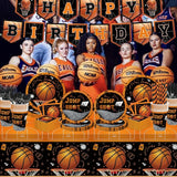 194pcs Basketball Party Plates and Napkins Set Birthday Party