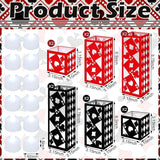 12 Pcs Casino Theme Party Centerpieces for Table 3 Size Poker Cards