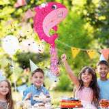 WERNNSAI Pink Shark Piñata - Girl Shark Party Piñata Game Ocean