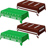 QZYL Football Party Supplies, Disposable Football Tablecloth, 4 PCS
