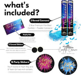 Confetti Crown Baby Gender Reveal Confetti Powder Cannon | 12” [PACK