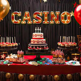 Casino Party Decorations 6.3 Movie Night Letters Sign Decor Battery