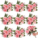 8 Bundles Artificial Peonies Flowers Boho Faux Flowers Arrangements #1
