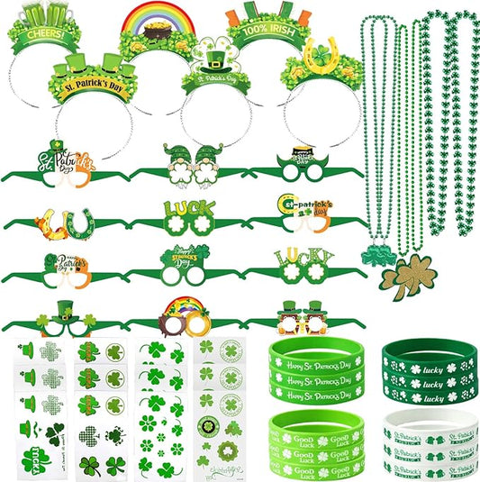 48 PCS St Patrick's Day Accessories & Irish Party Supplies 6