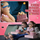 20 Pcs Pink Movie Night Supplies Movie Night Paper Snack Trays