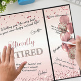 Rose Gold Retirement Party Decorations for Women Officially Retired