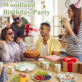 250 Pcs Woodland Baby Shower Party Decorations Safari Animals Paper