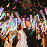 SHQDD 200PCS Glow Fiber Optic Sticks, LED Light Wands, Glow in The