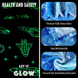 Wesan Glow in The Dark Galaxy Blanket Space Gifts for Kids Boys Girls