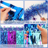 4 Pack Winter Princess Birthday Party Decorations 108 x30in Blue and