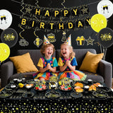 Black Gold Birthday Party Decorations Black and Gold Party