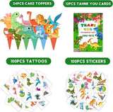 320PCS Dinosaur Birthday Party Decorations Favors Supplies Dino