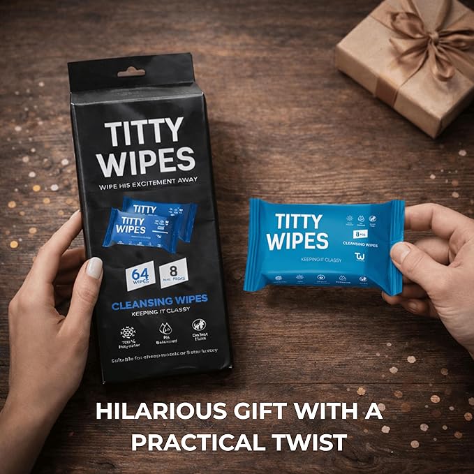 Titty wipes gag gifts for girlfriend, birthday gifts for women, Funny