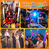 LifBetter 118 pcs Glow Foam Sticks, LED Glow Sticks 3 Modes Colorful