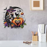 VODAPYC Halloween Witch Diamond Art Hanging Kit for Adults, DIY