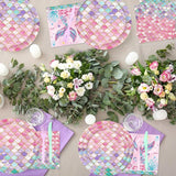 168Pcs Mermaid Birthday Decorations Mermaid Party Supplies Includes