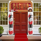4 Pcs Casino Night Entryway Party Banner Decorations Casino Night