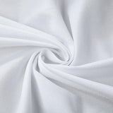 2 Pack 6ft White Tulle Table Skirts for wedding Bridal Shower White
