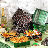 36 Pack Football Party Supplies Large 5 lb Football Plates Trays