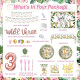 231 PCs Young Wild and Three Decorations Girl Hombae Jungle Safari