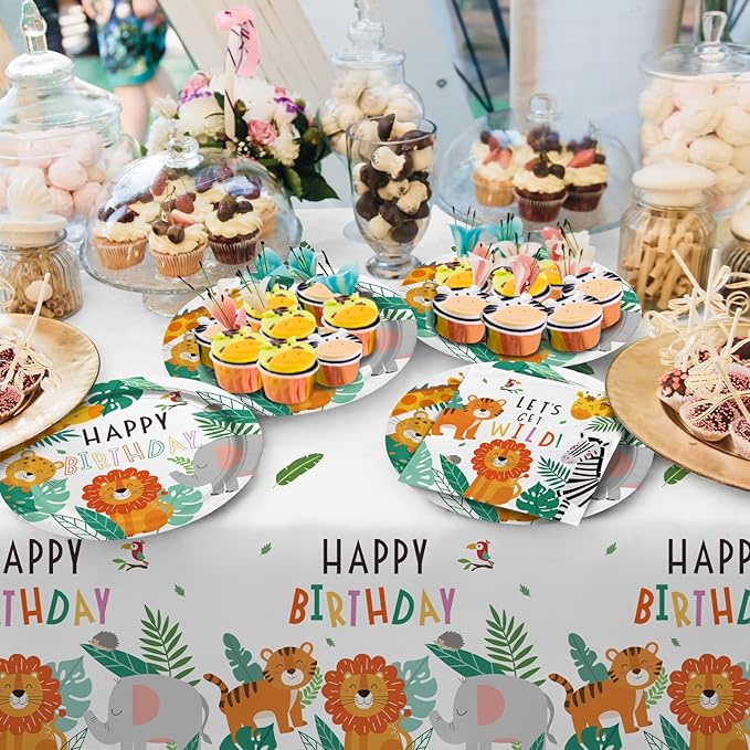 Safari Birthday Party Supplies Jungle Disposable