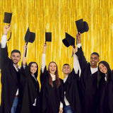 8 Pack 2026 Graduation Party Decorations, 3.28 FT x 7.05 FT Gold