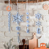 18pcs Crystal Christmas Ornaments for Christmas Tree Decorations-
