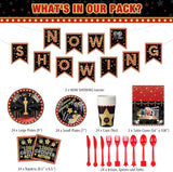 171 Pcs Movie Night Party Supplies Serves 24 Include Movie Theater