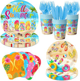 Beach Plates and Napkins Sets Beach Party Supplies Flip Flops Summer