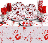 Halloween Party Supplies Dinnerware Decorations Bloody Zombie