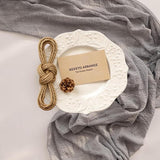 Keketoarrange 3pcs Dusty Blue Gauze Rustic Cheesecloth Table Runner