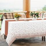QZYL 4 Pack Disposable Table Cloth, 54" x 108" Rectangle Party Table