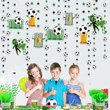 Soccer Party Decorations Black Green Circle Dot Star Soccer Sport