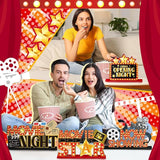 6 Pcs Movie Night Party Decorations Movie Wooden Table Centerpiece