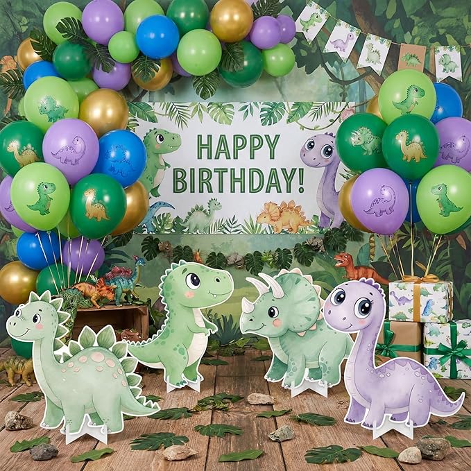 4 Pcs Large 20 x 30 Dinosaur Cardboard Cutouts Dinosaur Birthday