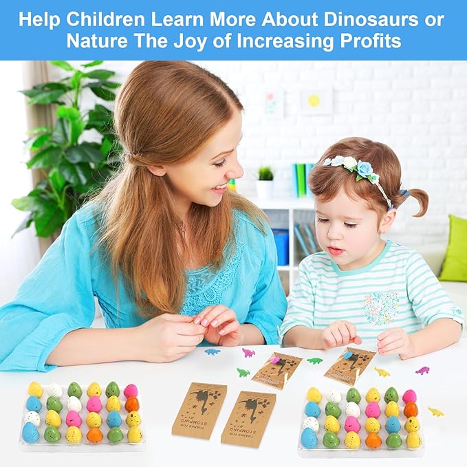 48 Sets Dinosaur Party Favors Funny Mini Dinosaur Toys Dinosaur