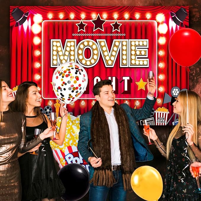 Movie Night Party Decorations 84 Pcs Movie Night Party Supplies