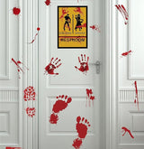 173PCS Halloween Bloody Footprints Floor Clings Plus Tattoos